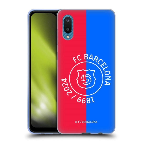 FC Barcelona 125th Anniversary Red & Blue Soft Gel Case for Samsung Galaxy A02/M02 (2021)