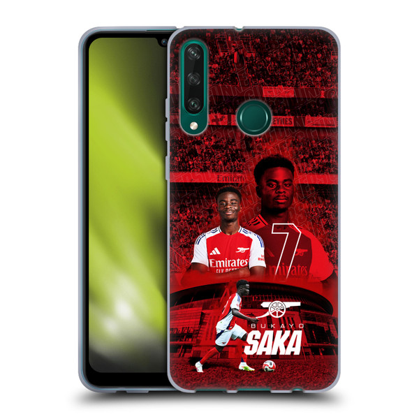 Arsenal FC 2024/25 First Team Bukayo Saka Soft Gel Case for Huawei Y6p Arsenal FC 2024/25 First Team Bukayo Saka Soft Gel Case for Huawei Y6p