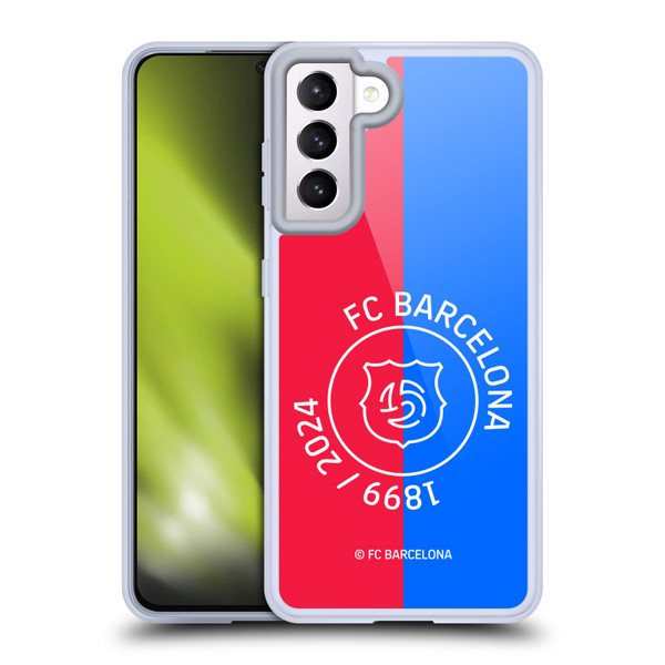 FC Barcelona 125th Anniversary Red & Blue Soft Gel Case for Samsung Galaxy S21 5G