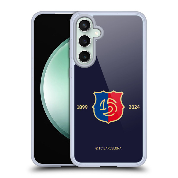 FC Barcelona 125th Anniversary Logo Stack Soft Gel Case for Samsung Galaxy S23 FE 5G