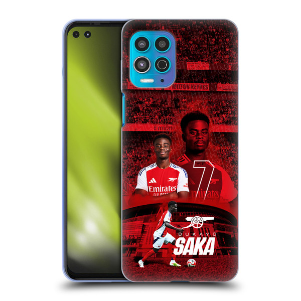 Arsenal FC 2024/25 First Team Bukayo Saka Soft Gel Case for Motorola Moto G100