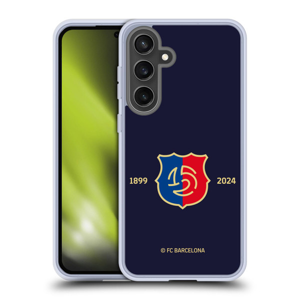 FC Barcelona 125th Anniversary Logo Stack Soft Gel Case for Samsung Galaxy S24 FE