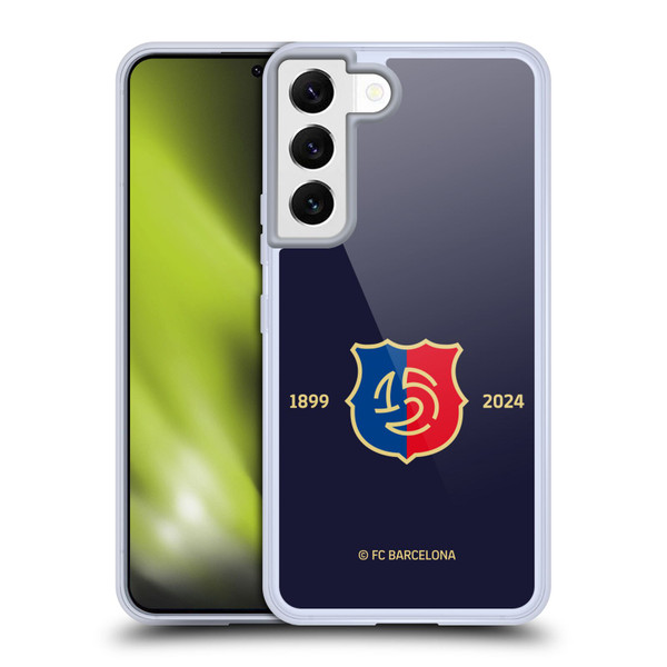 FC Barcelona 125th Anniversary Logo Stack Soft Gel Case for Samsung Galaxy S22 5G
