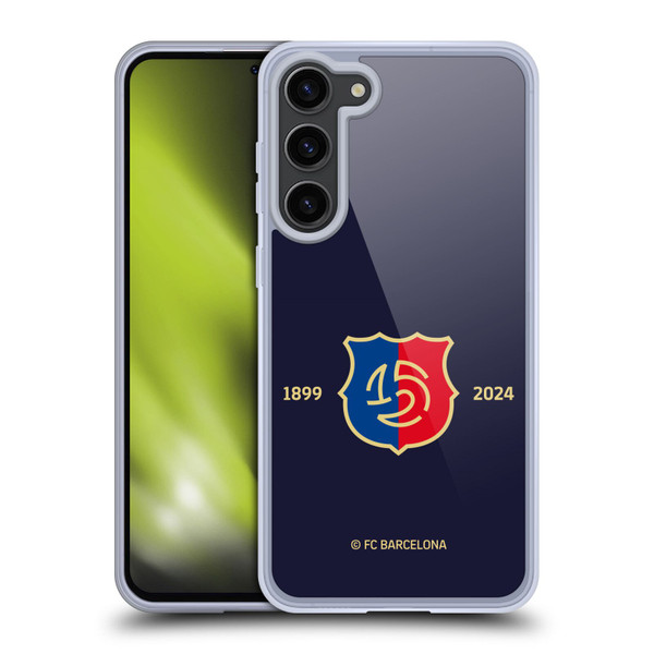 FC Barcelona 125th Anniversary Logo Stack Soft Gel Case for Samsung Galaxy S23+ 5G