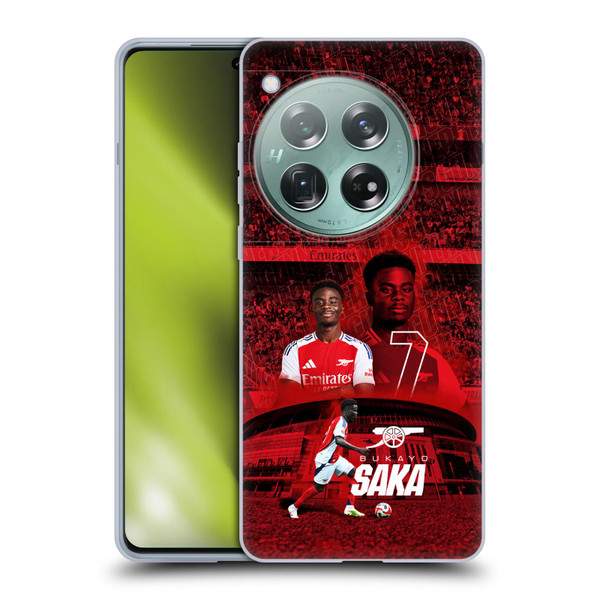 Arsenal FC 2024/25 First Team Bukayo Saka Soft Gel Case for OnePlus 12
