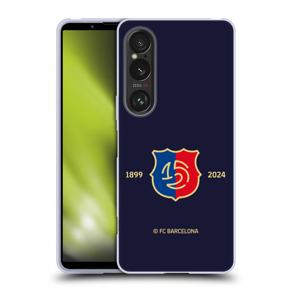 FC Barcelona 125th Anniversary Logo Stack Soft Gel Case for Sony Xperia 1 VI 5G