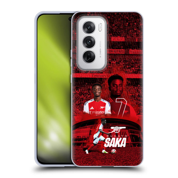 Arsenal FC 2024/25 First Team Bukayo Saka Soft Gel Case for OPPO Reno12 5G