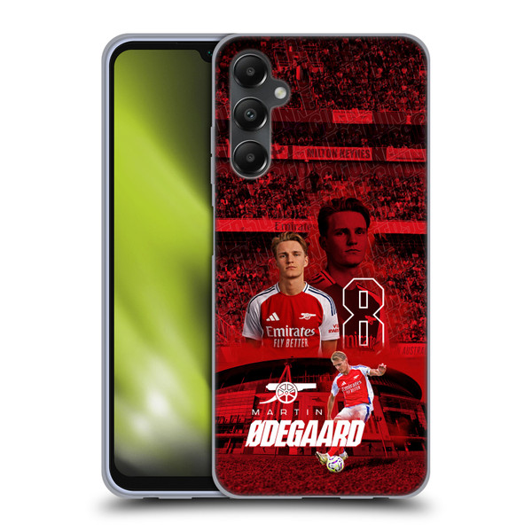 Arsenal FC 2024/25 First Team Martin Ødegaard Soft Gel Case for Samsung Galaxy A05s