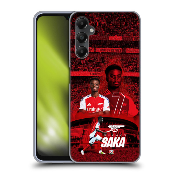 Arsenal FC 2024/25 First Team Bukayo Saka Soft Gel Case for Samsung Galaxy A05s