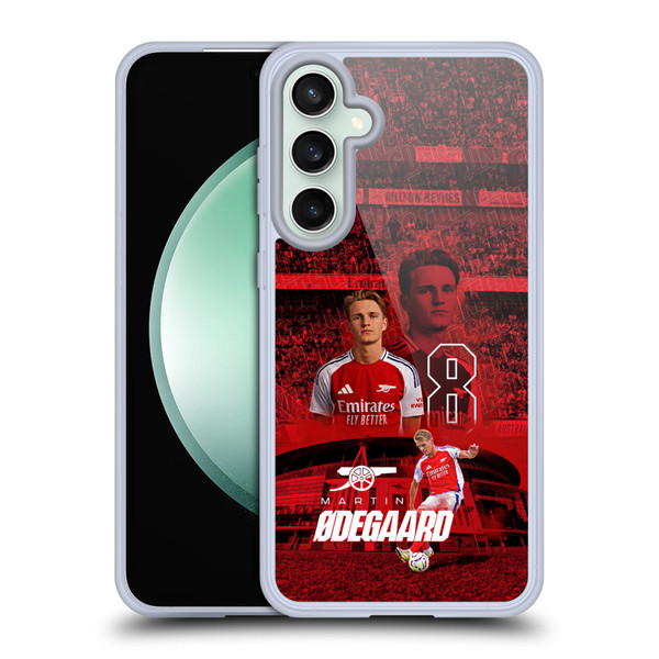 Arsenal FC 2024/25 First Team Martin Ødegaard Soft Gel Case for Samsung Galaxy S23 FE 5G