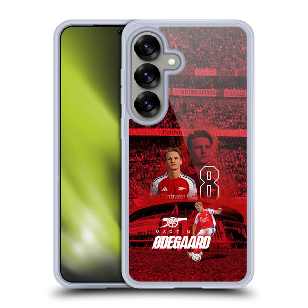 Arsenal FC 2024/25 First Team Martin Ødegaard Soft Gel Case for Samsung Galaxy S25