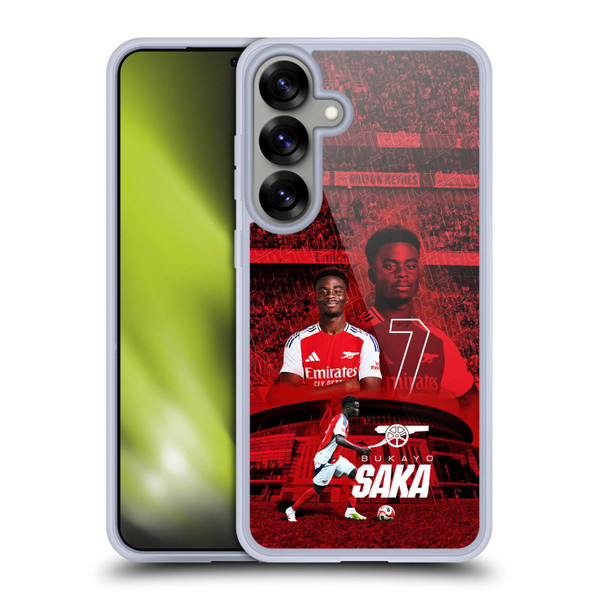 Arsenal FC 2024/25 First Team Bukayo Saka Soft Gel Case for Samsung Galaxy S25+