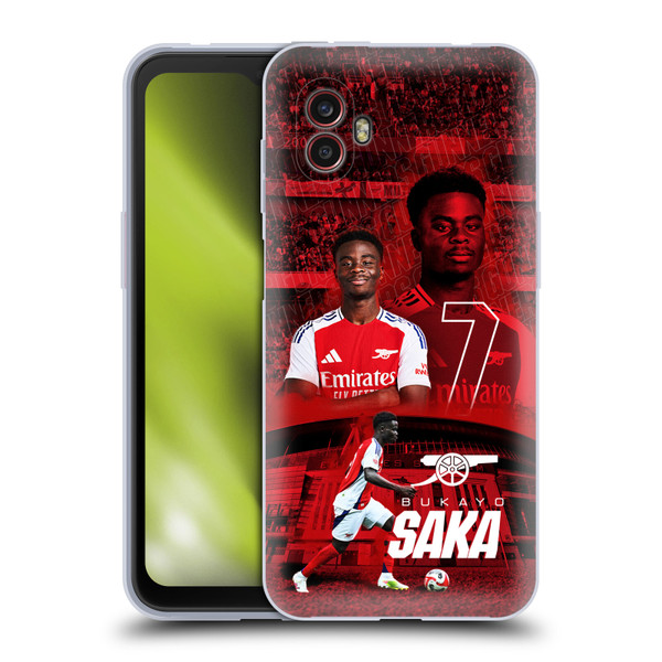 Arsenal FC 2024/25 First Team Bukayo Saka Soft Gel Case for Samsung Galaxy Xcover6 Pro/Pro2