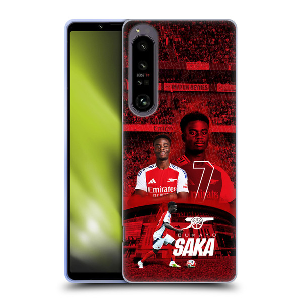 Arsenal FC 2024/25 First Team Bukayo Saka Soft Gel Case for Sony Xperia 1 IV Arsenal FC 2024/25 First Team Bukayo Saka Soft Gel Case for Sony Xperia 1 IV