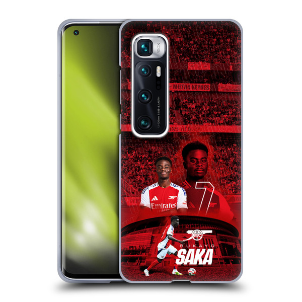 Arsenal FC 2024/25 First Team Bukayo Saka Soft Gel Case for Xiaomi Mi 10 Ultra 5G