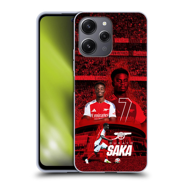 Arsenal FC 2024/25 First Team Bukayo Saka Soft Gel Case for Xiaomi Redmi 12