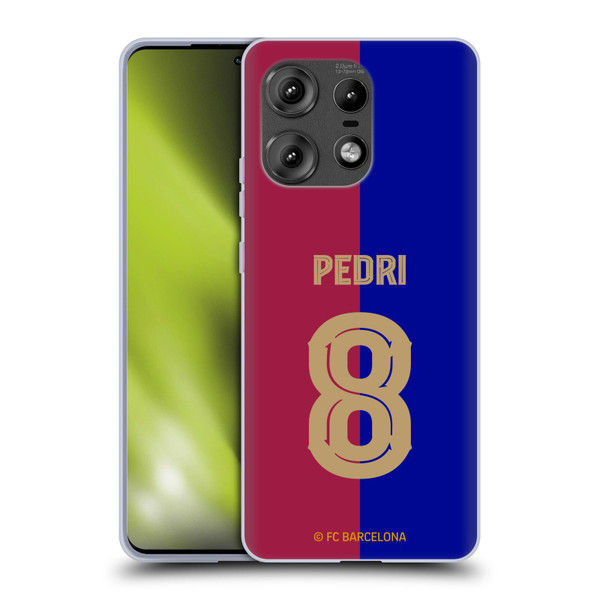 FC Barcelona 2024/25 Players Home Kit Pedri Soft Gel Case for Motorola Edge 50 Pro