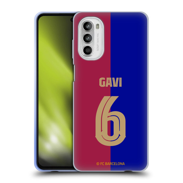 FC Barcelona 2024/25 Players Home Kit Gavi Soft Gel Case for Motorola Moto G52