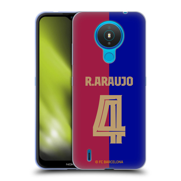 FC Barcelona 2024/25 Players Home Kit Ronald Araújo Soft Gel Case for Nokia 1.4