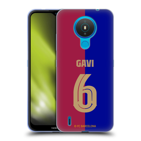 FC Barcelona 2024/25 Players Home Kit Gavi Soft Gel Case for Nokia 1.4