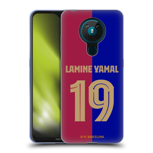 FC Barcelona 2024/25 Players Home Kit Lamine Yamal Soft Gel Case for Nokia 5.3