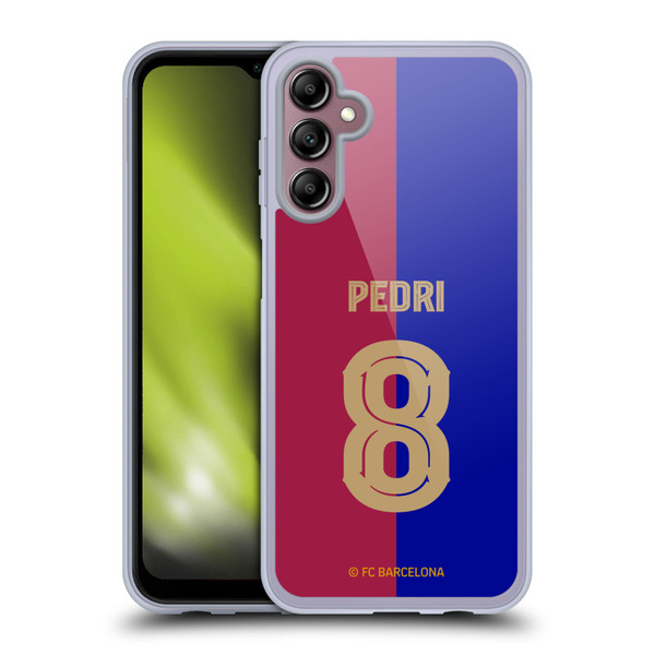 FC Barcelona 2024/25 Players Home Kit Pedri Soft Gel Case for Samsung Galaxy A14 5G