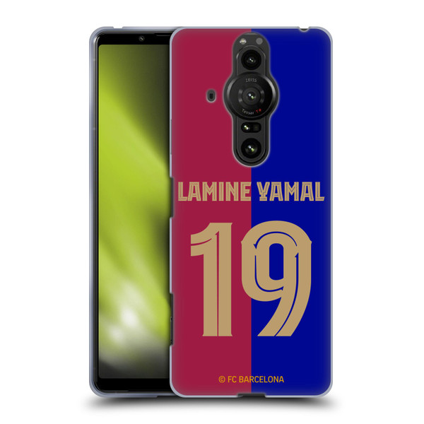 FC Barcelona 2024/25 Players Home Kit Lamine Yamal Soft Gel Case for Sony Xperia Pro-I