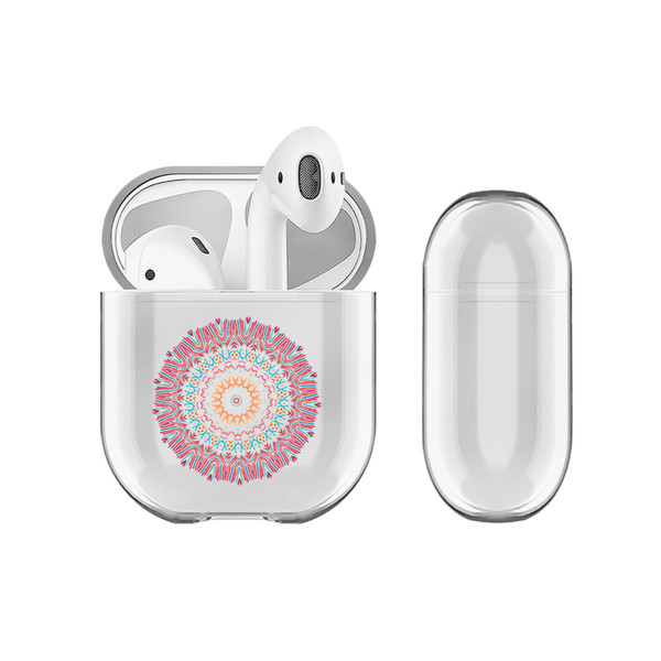 Monika Strigel Mandala Colourful Clear Hard Crystal Cover for Apple AirPods 1 1st Gen / 2 2nd Gen Charging Case