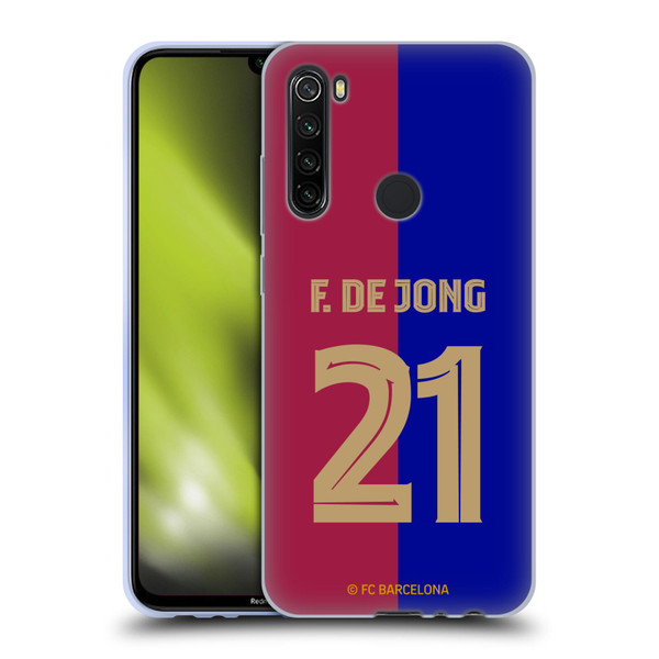 FC Barcelona 2024/25 Players Home Kit Frenkie de Jong Soft Gel Case for Xiaomi Redmi Note 8T