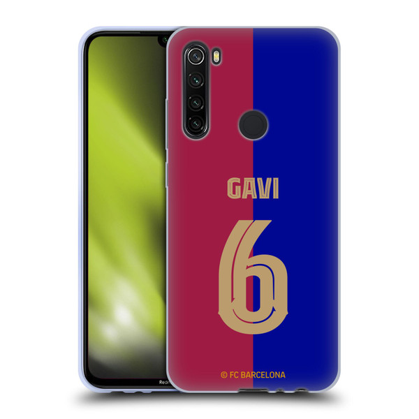 FC Barcelona 2024/25 Players Home Kit Gavi Soft Gel Case for Xiaomi Redmi Note 8T