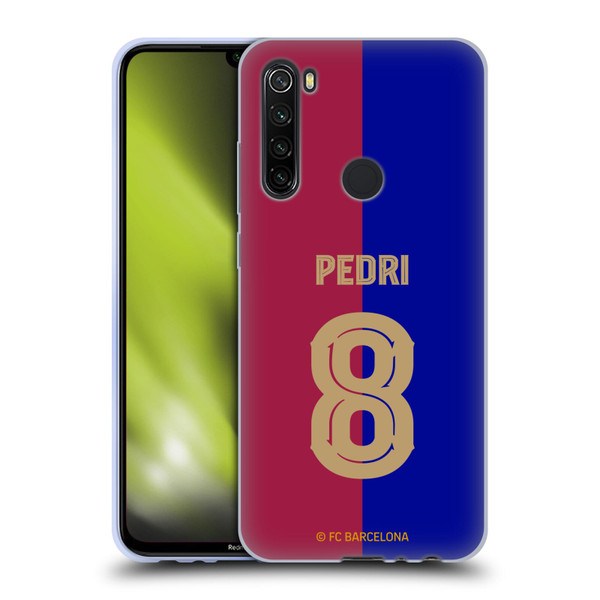 FC Barcelona 2024/25 Players Home Kit Pedri Soft Gel Case for Xiaomi Redmi Note 8T