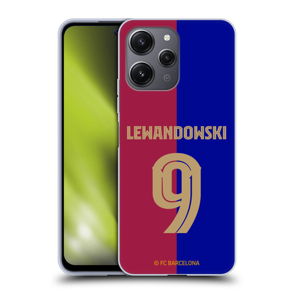 FC Barcelona 2024/25 Players Home Kit Robert Lewandowski Soft Gel Case for Xiaomi Redmi 12