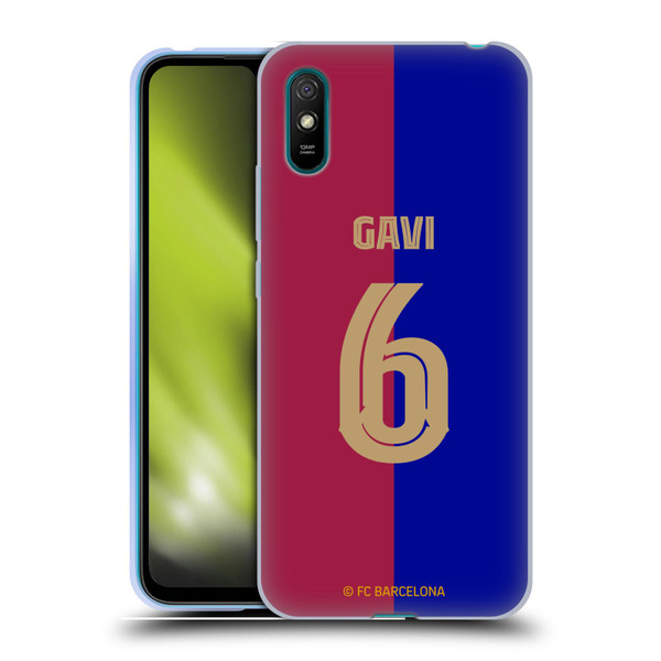 FC Barcelona 2024/25 Players Home Kit Gavi Soft Gel Case for Xiaomi Redmi 9A / Redmi 9AT