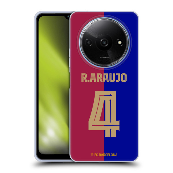 FC Barcelona 2024/25 Players Home Kit Ronald Araújo Soft Gel Case for Xiaomi Redmi A3