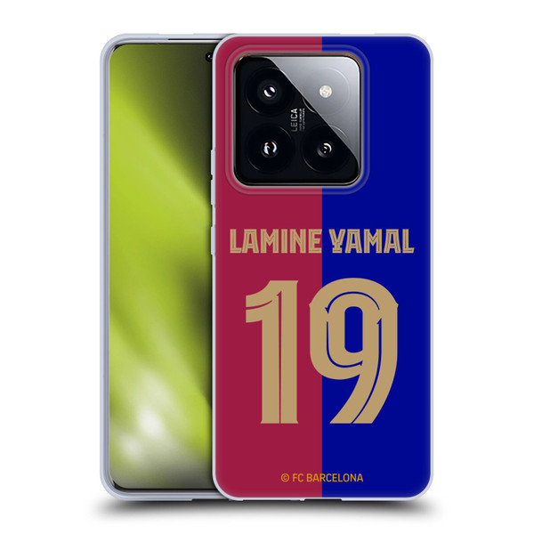 FC Barcelona 2024/25 Players Home Kit Lamine Yamal Soft Gel Case for Xiaomi 14 Pro