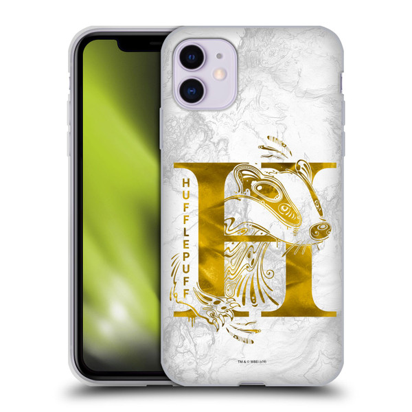 Harry Potter Deathly Hallows IX Hufflepuff Aguamenti Soft Gel Case for Apple iPhone 11