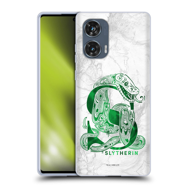 Harry Potter Deathly Hallows IX Slytherin Aguamenti Soft Gel Case for Motorola Edge 50 Fusion