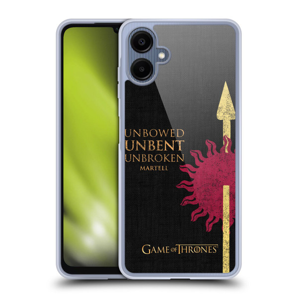 HBO Game of Thrones House Mottos Martell Soft Gel Case for Samsung Galaxy A06 4G