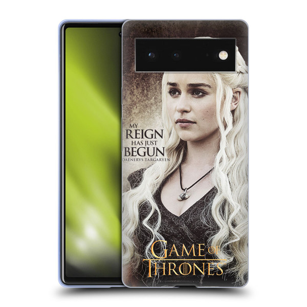 HBO Game of Thrones Character Quotes Daenerys Targaryen Soft Gel Case for Google Pixel 6