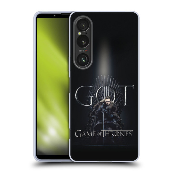HBO Game of Thrones Season 8 For The Throne 1 Jon Snow Soft Gel Case for Sony Xperia 1 VI 5G