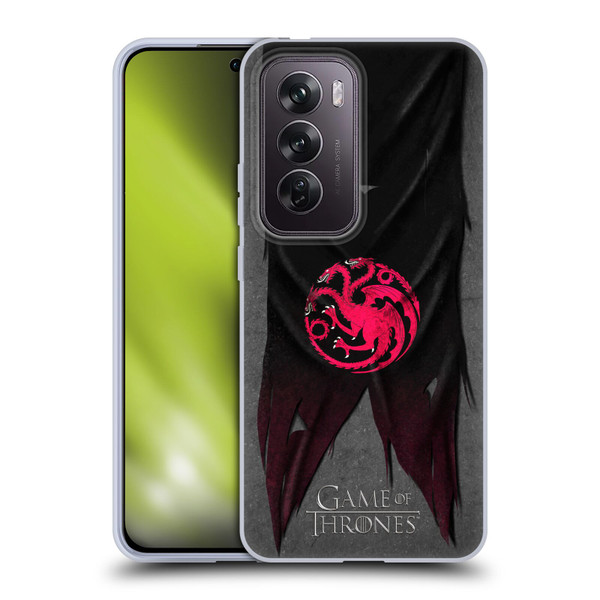 HBO Game of Thrones Sigil Flags Targaryen Soft Gel Case for OPPO Reno12 Pro 5G