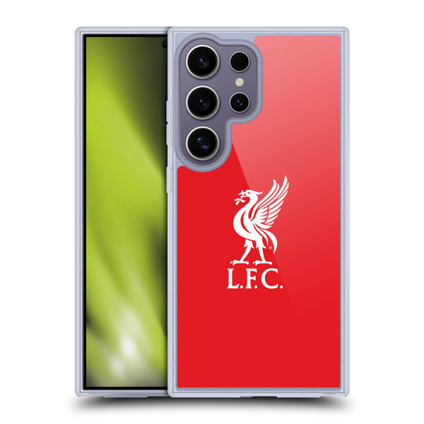 Liverpool Football Club Liver Bird White Logo In Red Soft Gel Case for Samsung Galaxy S25 Ultra
