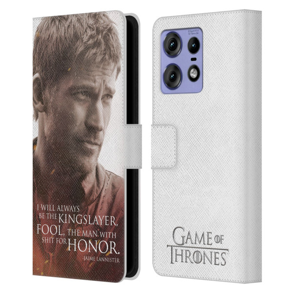 HBO Game of Thrones Character Portraits Jaime Lannister Leather Book Wallet Case Cover For Motorola Edge 50 Pro