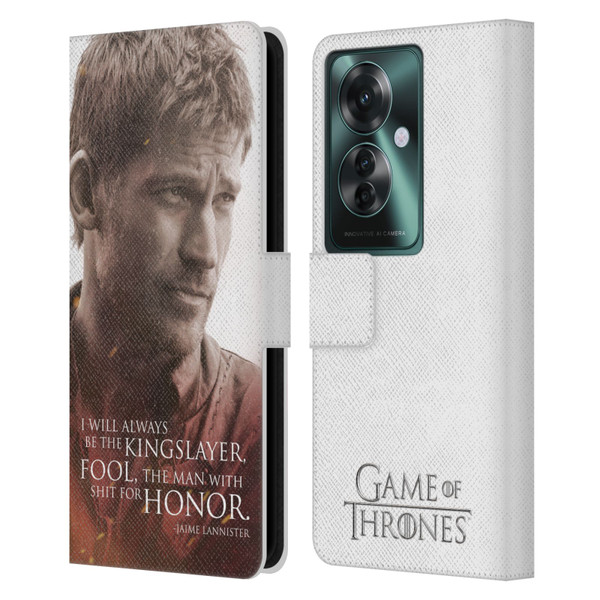 HBO Game of Thrones Character Portraits Jaime Lannister Leather Book Wallet Case Cover For OPPO Reno11 F 5G / F25 Pro 5G