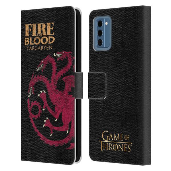 HBO Game of Thrones House Mottos Targaryen Leather Book Wallet Case Cover For Nokia NC300