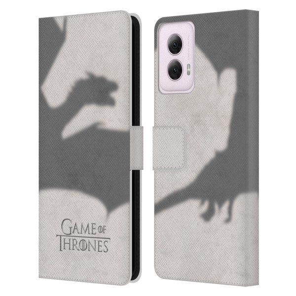 HBO Game of Thrones Key Art Dragon Leather Book Wallet Case Cover For Motorola Moto G Power (2024)