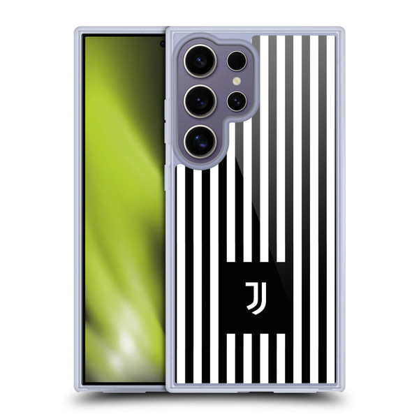 Juventus Football Club Lifestyle 2 Black & White Stripes Soft Gel Case for Samsung Galaxy S25 Ultra