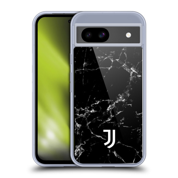 Juventus Football Club Marble Black 2 Soft Gel Case for Google Pixel 8a