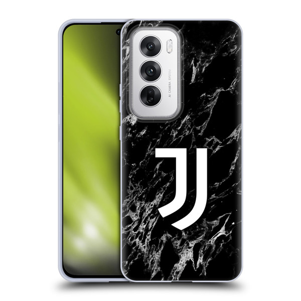 Juventus Football Club Marble Black Soft Gel Case for OPPO Reno12 5G