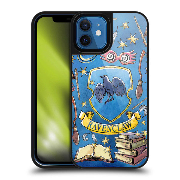 Harry Potter Deathly Hallows XIII Ravenclaw Pattern Gel Armour Case For Apple iPhone 12 / iPhone 12 Pro